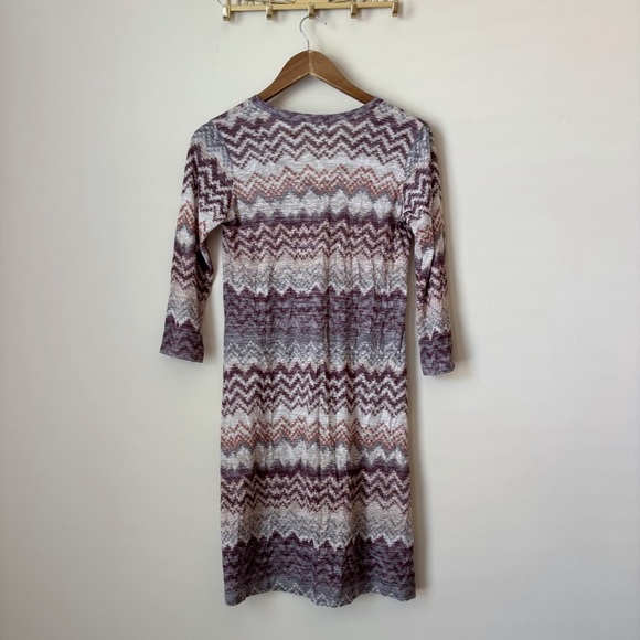 David Cline Missoni Chevron Crushed Dress Small V Neck - Picture 3 of 6